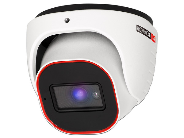 Cámara de vigilancia tipo Domo Provision ISR DI-320A-28 de 2MP, Lente fijo de 2.6mm, IR hasta 20m, IP67.