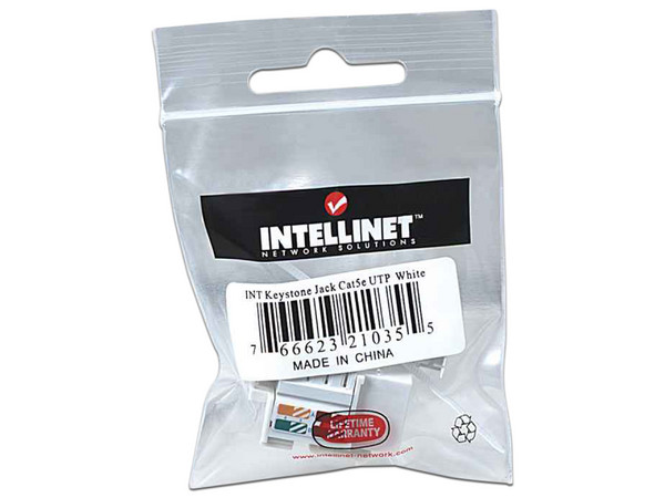 Intellinet Jack categoría 5e, UTP, blanco, de impacto - imagen 3
