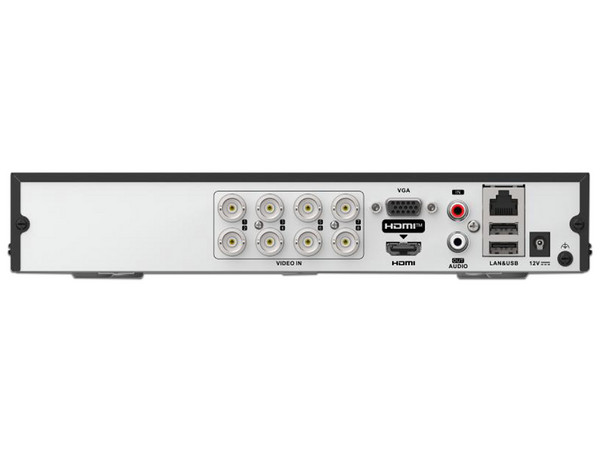 DVR HIKVISION DVR-208G-M1/T de 4 canales TurboHD y 1 canales IP, 2MP 1080p Lite, 1 puerto SATA de hasta 4TB (No incluye disco duro). - imagen 3