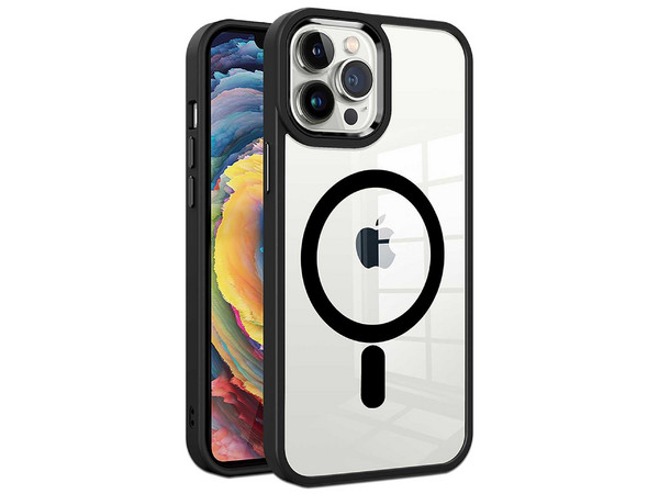 Funda TEKKU TK-01-007-004-01 ClrColor para iPhone 15 PLUS, Color Transparente Negro, Compatible con MagSafe. - imagen 2