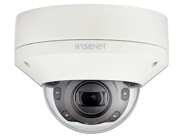 Cámara Tipo Domo Hanwha XNV-6080R de 2MP, PoE. Color Blanco.