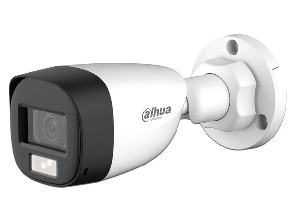 Cámara de vigilancia Tipo Bala Dahua DH-HAC-HFW1500CLN-IL-A de 5MP (2880 x 1620), Lente de 2.8mm, IR hasta 20m, IP67. Color Blanco. - imagen 2