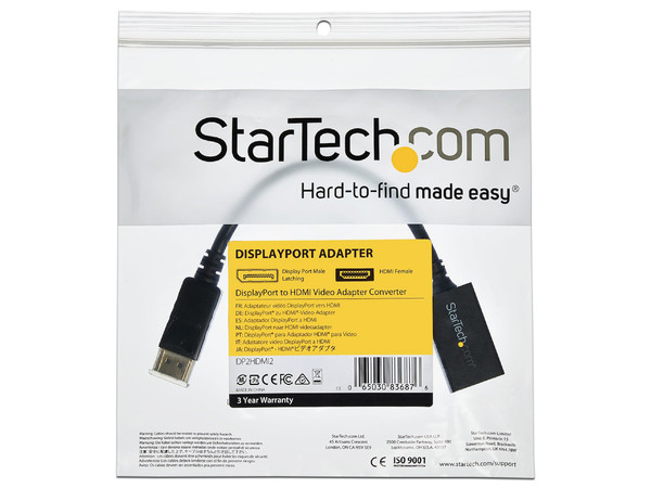 Adaptador StarTech de Video DisplayPort a HDMI. - imagen 3