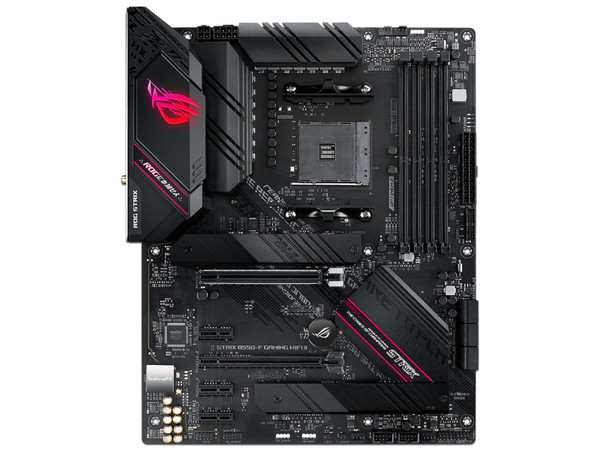 T. Madre ASUS ROG STRIX B550-F GAMING WI-FI II, Chipset AMD B550, Soporta: AMD Ryzen 3ra, 4ta y 5ta Generación, Socket AM4,Memoria: DDR4 4600/3866/2133 MHz, 128GB Máx,Integrado: Audio HD, Red, WiFi 6E, USB 3.1,SATA 3.0,  M.2,ATX, Ptos: 2xPCIEx1