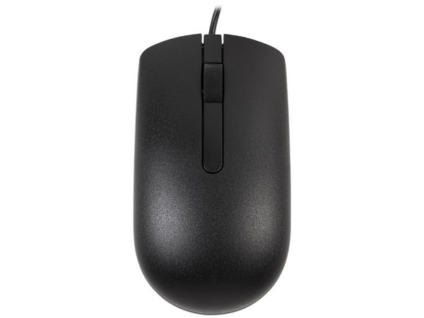Mouse Óptico Alámbrico DELL MS116, hasta 1000 dpi, USB. Color Negro. - imagen 2