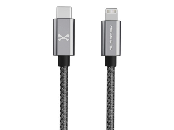 Cable de Datos GHOSTEK GHOCBL038 de Conector USB-C a Lightning, 1m. Color Negro. - imagen 3