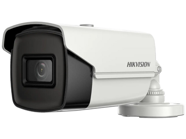 Cámara IP Tipo Bala Hikvision DS-2CE16U0T-IT3F, 8MP (3840 x 2160), Lente de 2.8mm, IR hasta 60m, IP67, Color Blanco.