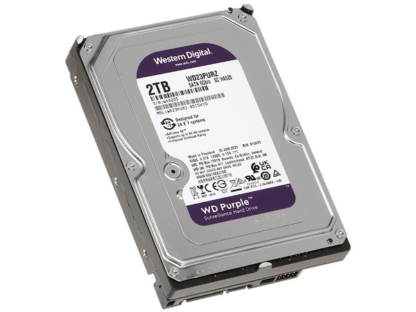 Disco Duro Western Digital Purple WD23PURZ de 2TB, 5400RPM, SATA III (6.0 Gb/s). - imagen 2