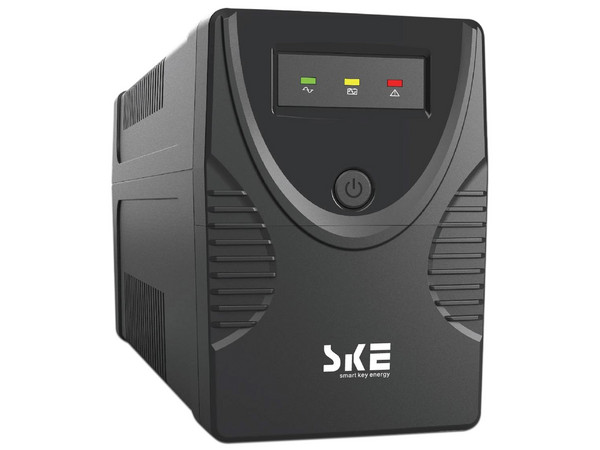 UPS Interactivo SKE Energy GP600 600VA 360W 6 Salidas NEMA 5-15R Batería 12V 7Ah Indicadores LED Garantía 3 Años Color Negro.