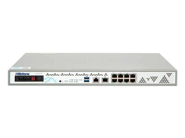 Dispositivo Firewall Hillstone Networks SG-6000-A2600-IN, NGFW, 5Gbps, Hasta 1.2 Millones de Sesiones Simultáneas, Montaje en Rack 1U, 8 GE.