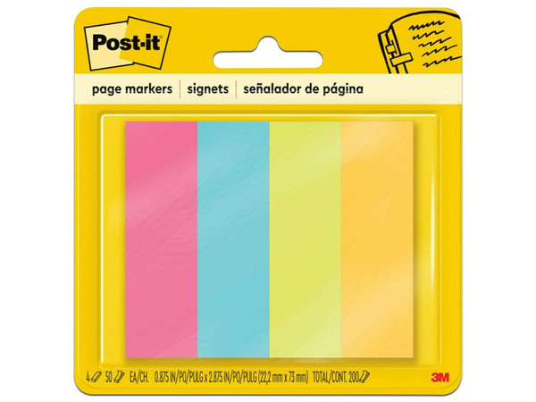 Banderitas Adhesivas 3M (671-4AU) Astrobrite, Multicolor, 50 Hojas