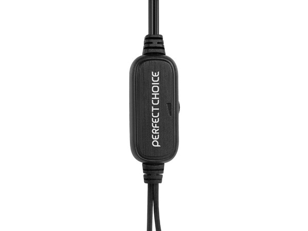 Bocinas Stereo Perfect Choice 2.0, con control de volumen. Color Negro. - imagen 3