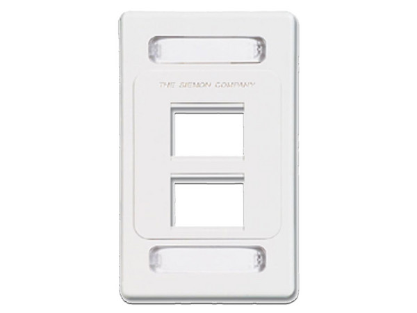 Placa de pared modular MAX Siemon MX-F-PS-04-02 de 4 salidas. Color Blanco.