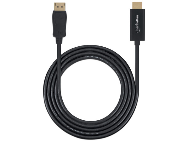 Cable de Vídeo Manhattan de DisplayPort a HDMI (M-M), 3m. Color Negro. - imagen 2