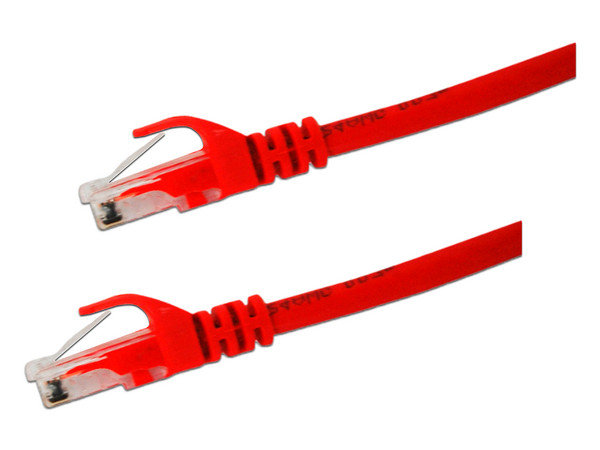 Cable de Red Enson Cat6 UTP, 60cm. Color Rojo. - imagen 2