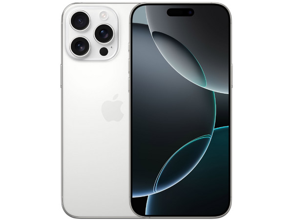 Smartphone Apple iPhone 16 Pro Max: Procesador Apple Chip A18 Pro, Almacenamiento de 512GB, Pantalla Super Retina XDR de 6.9", Bluetooth 5.3, Wi-Fi, iOS, Color Blanco.