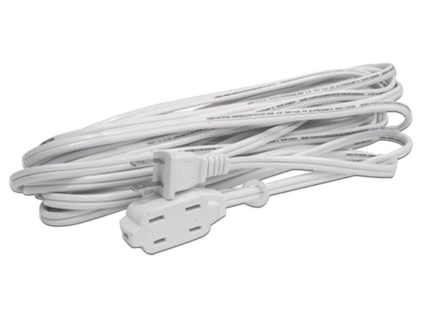 Extensión Eléctrica Doméstica, 4 Metros, 127 V CA, 8 A Máximo, Color Blanco.