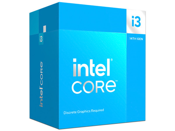Procesador Intel Core i3-14100F de 14va Generación, 3.5 GHz (hasta 4.7 GHz), Socket 1700, Caché de 12 MB, Quad-Core.