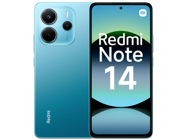 Smartphone Xiaomi Redmi Note 14: Procesador Octacore (hasta 2.2 GHz), Memoria RAM de 6GB, Almacenamiento de 128GB, Pantalla LED Multi-Touch de 6.67" FHD, Bluetooth, Wi-Fi, Cámara Principal de 108MP, Android 14, Color Azul.