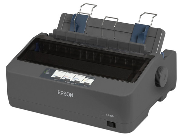 Impresora de Matriz de Puntos EPSON LX-350 de 9 agujas, hasta 390 cps, Paralelo, Serial, USB.