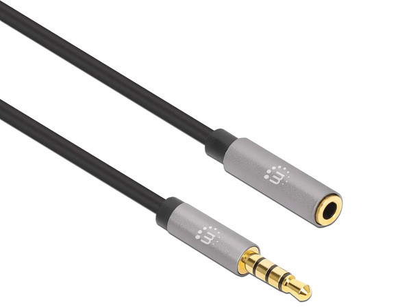 Cable Extensión de Audio Estéreo Manhattan de 3.5mm M-H, 1m. - imagen 2