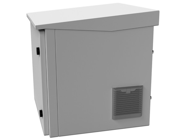 Gabinete de Exterior con Rack de 19" de 9UR con Ventiladores y Termostato. - imagen 3