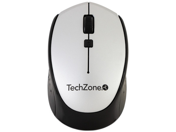 Mouse óptico inalámbrico TechZone TZ19MOU01-INA, Receptor USB. Color Plata. - imagen 2