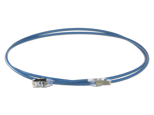 Cable Patch Panduit STP28X0.2MBU Cat6A, Blindado, Diametro Reducido, 0.2m. Color Azul.