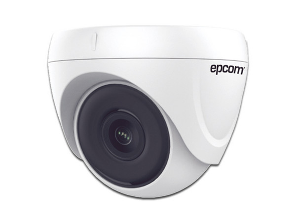 Cámara de Vigilancia Tipo Domo Epcom E8-TURBO-IG2W de 2MP (1920 x 1080), Lente 2.8 mm, IR Hasta 20m, Color Blanco.