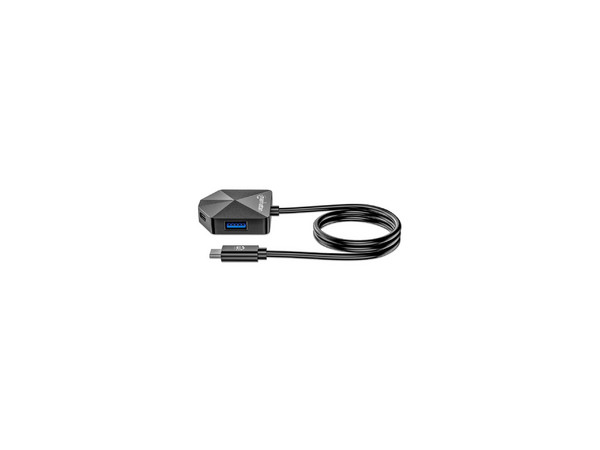 Hub USB-C 3.2, 4 Puertos, 2 USB-A y 2 USB-C, USB de Supervelocidad 5 Gbps, Forma en Ángulo, Alimentación por Bus, Color Negro. - imagen 3
