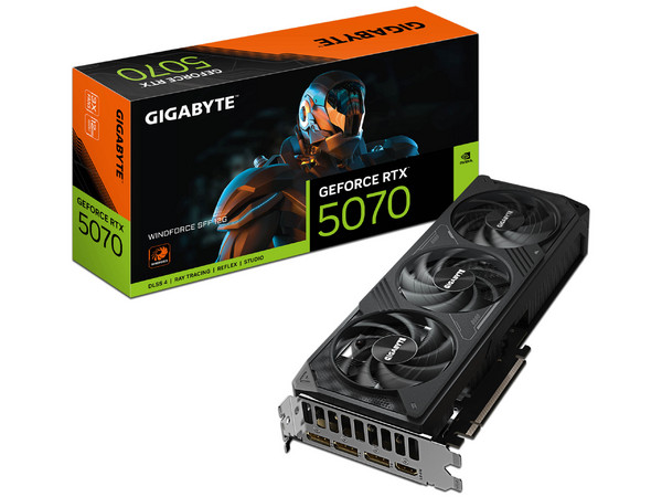Tarjeta de Video NVIDIA GeForce RTX 5070 Gigabyte WINDFORCE SFF 12G,12GB GDDR7, 1xHDMI, 3xDisplayPort, PCI Express 5.0.