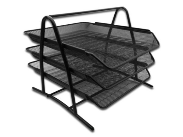 Charola Organizadora Nextep Mall de 3 niveles, Color Negro.