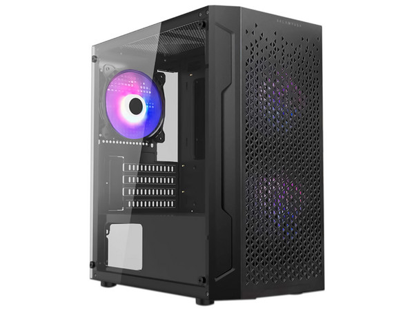 Gabinete Balam Rush Artic, Micro-ATX, Micro Tower, (no incluye fuente de poder). Color Negro.
