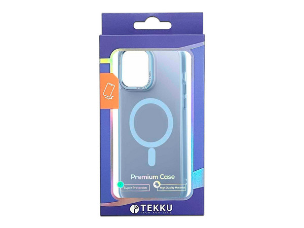 Funda protectora Tekku Matte para iPhone 15 Plus, Compatible con MagSafe, Color Azul. - imagen 3