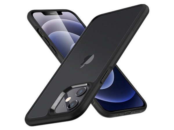 Funda ESR Mimic para iPhone 12 Mini. Cristal. Color Humo Negro. - imagen 2