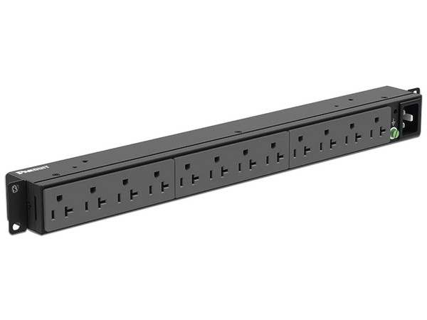 PDU Barra multicontacto con 12 salidas para montaje en rack de 19".