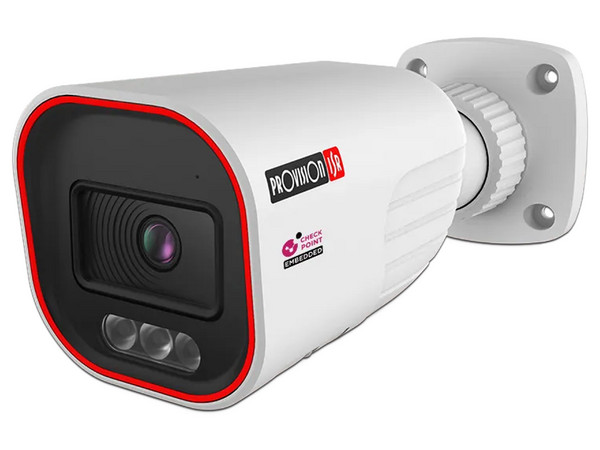 Cámara PROVISION ISR BMH-380IPSN-MVF, 8MP, Tipo Bala, Luz Híbrida, Lente Varifocal, IR 40m, PoE, IP67, Compresión H.265, Funciones Analíticas y Onvif.