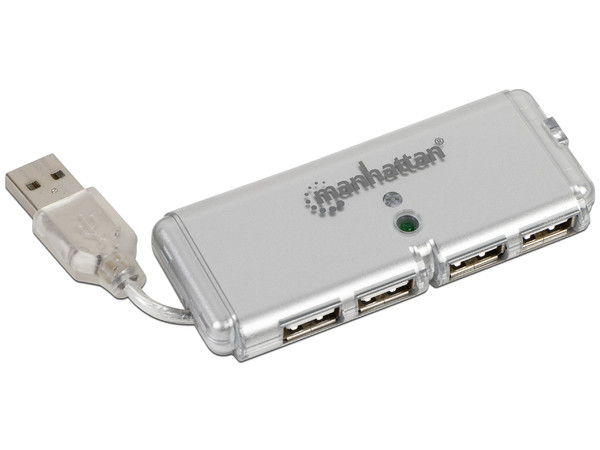 Hub USB Manhattan de 4 Puertos (Convierte 1 puerto USB en 4). - imagen 3