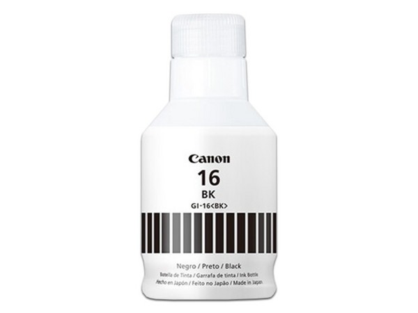 Botella de Tinta Canon, Negro, Modelo: GI-16 PGBK
