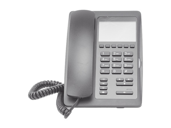 Teléfono IP para Hotelería Fanvil H5, 2 Líneas SIP, profesional con 6 teclas programables , Pantalla LCD de 3.5", PoE.