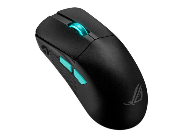Mouse Óptico Gamer Inalámbrico Asus ROG Harpe Ace Aim Lab Edition, DPI de hasta 36.000, USB, AURA Sync,  Sensor ROG AimPoint, Conectividad USB 2.0, Bluetooth, 5 Botones, Color Negro.