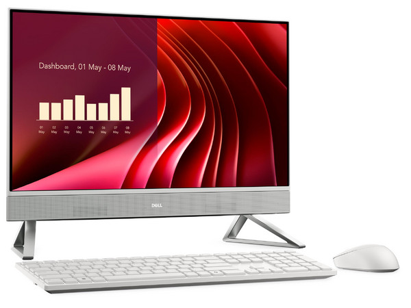 PC All In One  DELL EC24250: Procesador Intel Core i7 1355U (hasta 5.0 GHz), Memoria de 16GB DDR5, SSD de 1TB, Pantalla de 23.8", Video Iris Xe Graphics, S.O. Windows 11 Home (64 Bits).