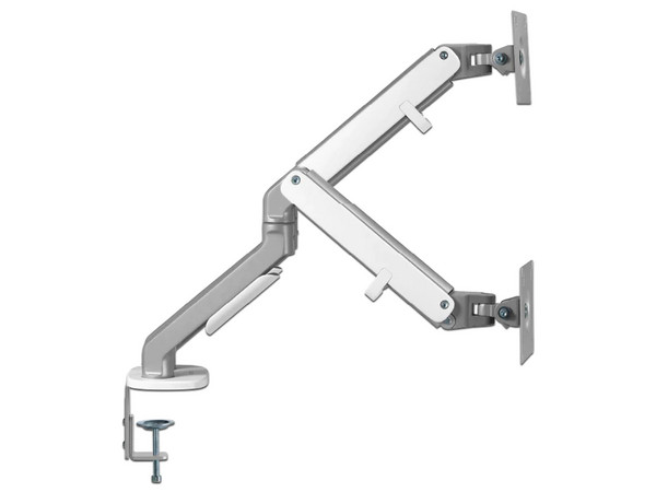 Soporte de Escritorio Acteck Enforce Motion SM626, Soporta hasta 32", hasta 9 Kg por Brazo, Rotación Ajustable, Color Gris. - imagen 3