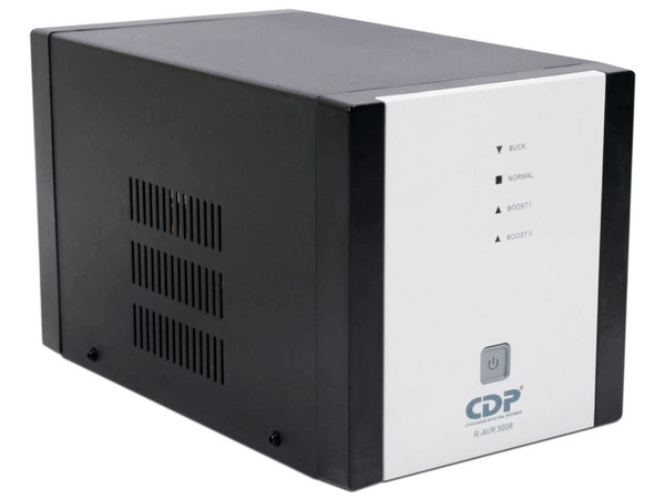 Regulador CDP R-AVR3008 de 3000VA / 1500W, con 8 Tomas NEMA 5-15R y 1 Nema 5-20R, Protección sobretensión 525J, Certificación RETIE/NOM. - imagen 2
