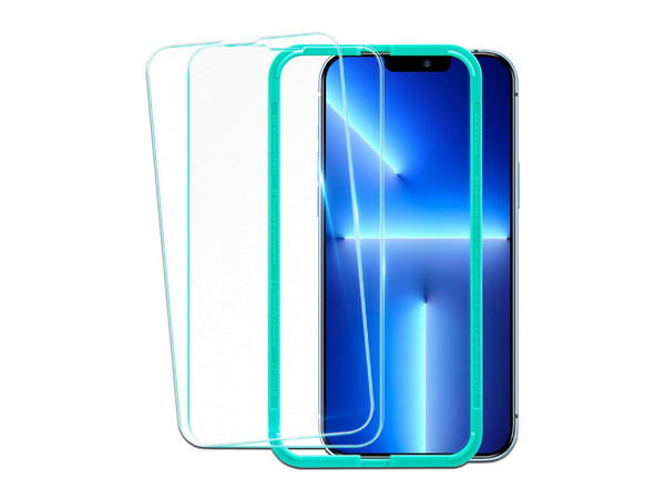 Paquete de 2 Micas de cristal ESR para iPhone 13 Pro Max.