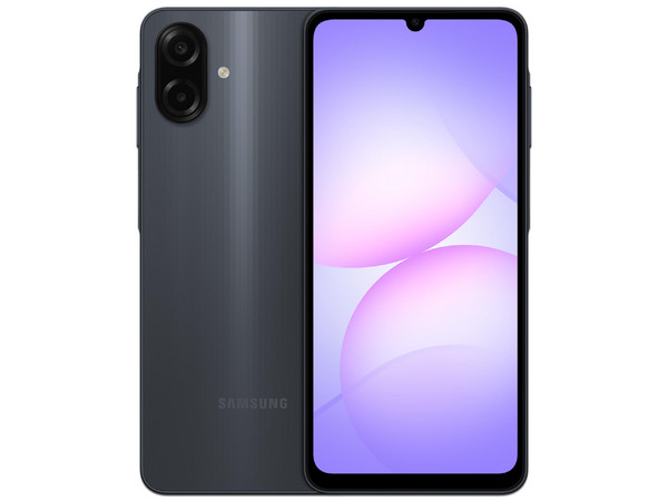 Smartphone Samsung Galaxy A07:Procesador MediaTek Helio G99,Memoria RAM de 4GB, Almacenamiento de 64GB,Pantalla LCD Multi Touch de 6.7" HD+,Bluetooth 5.3, Wi-Fi,Cámara Principal de 50MP,Android 15, Color Negro.