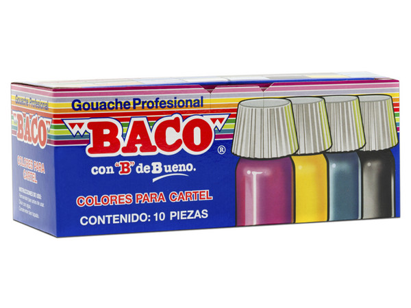 PINTURA BACO P/CARTEL 20ML CAFE #57-A PQTE/10 - imagen 2