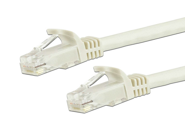 Cable de red UTP de parcheo, Cat6, RJ-45 Macho / RJ-45 Macho, 5 m. Color Blanco.