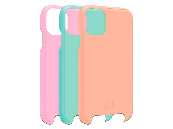 Repuesto Nimbus Cirrus 2 para Fundas de iPhone 11 y XR. Incluye 3 piezas. Color Rosa/Naranja/Verde.