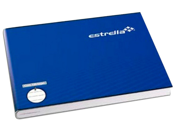 Cuaderno Estrella Engrapado Italiana, Raya, 100 Hojas.
